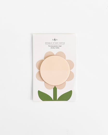 Ivory Flower Sticky Notes