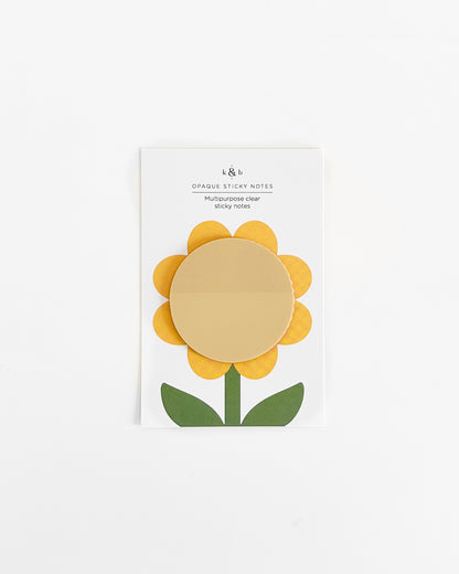 Yellow Flower Sticky Notes