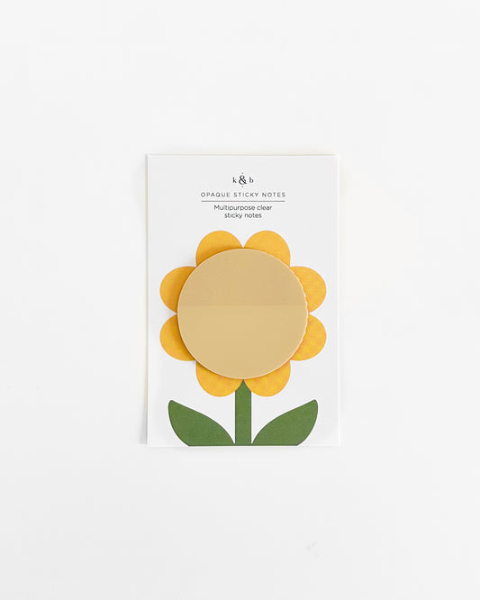 Yellow Flower Sticky Notes