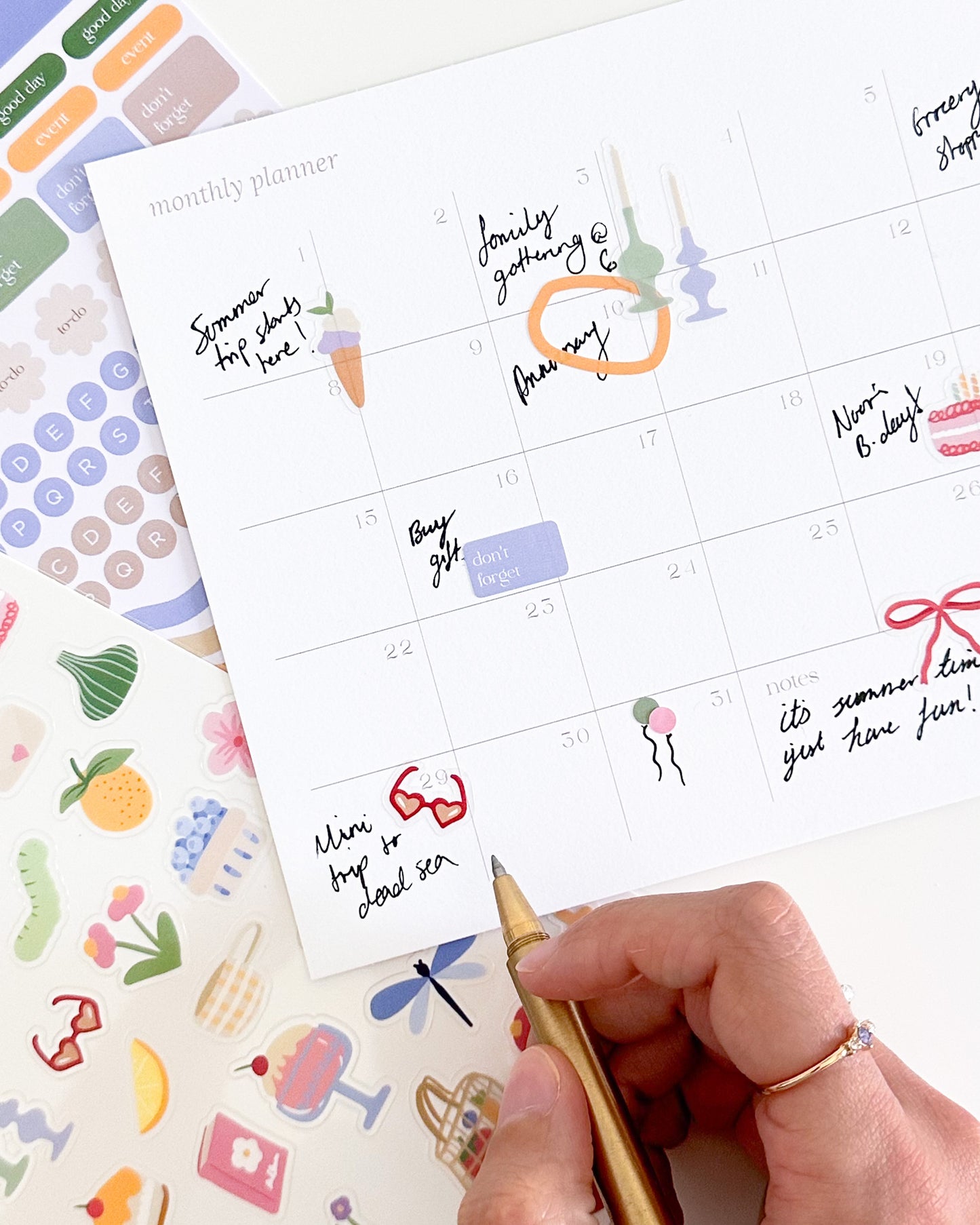 Summer Essentials Stickers