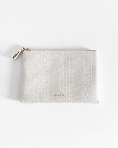 White Lace Pouch