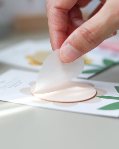 Ivory Flower Sticky Notes