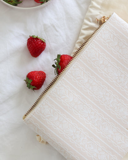 White Lace Pouch