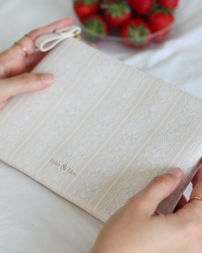 White Lace Pouch