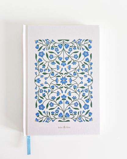 Arabic/English Lined Journal - Soft Bloo