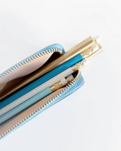 Faux Leather Pencil Case