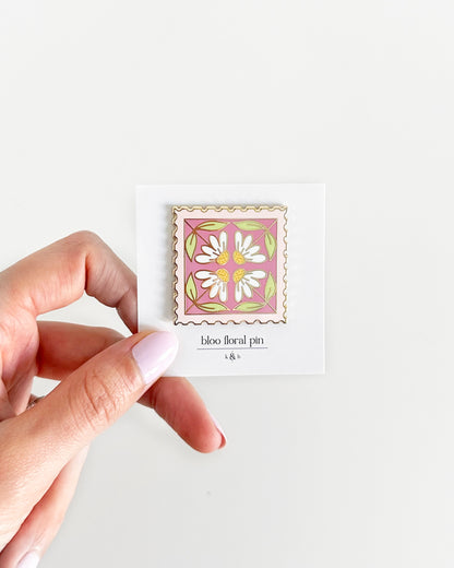 Pink Stamp Pin