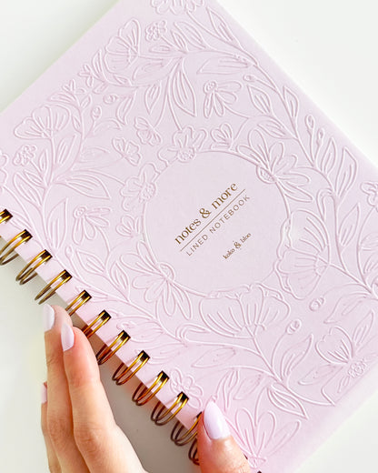 Pink Lined Notebook