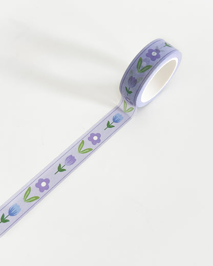 Purple Florals Washi Tape