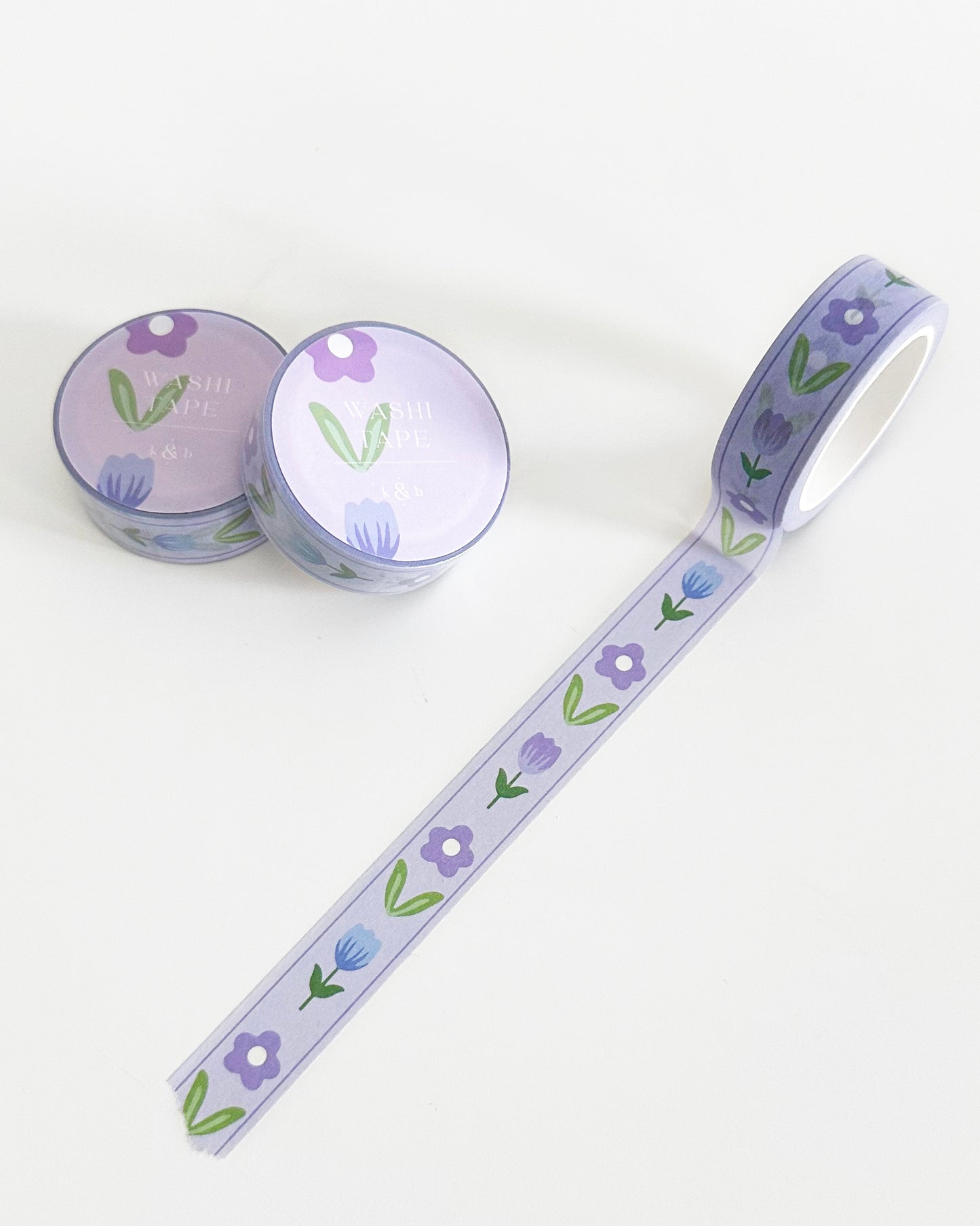 Purple Florals Washi Tape