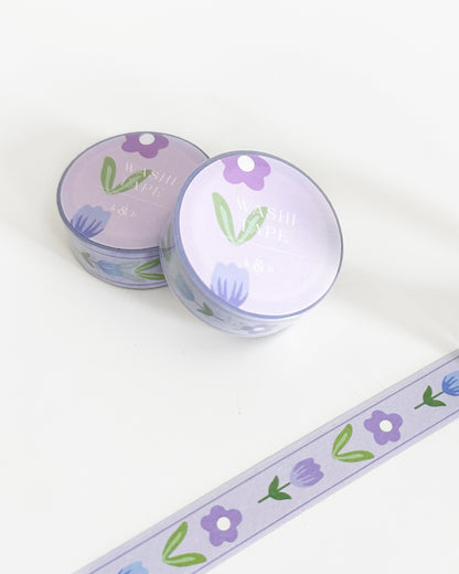 Purple Florals Washi Tape