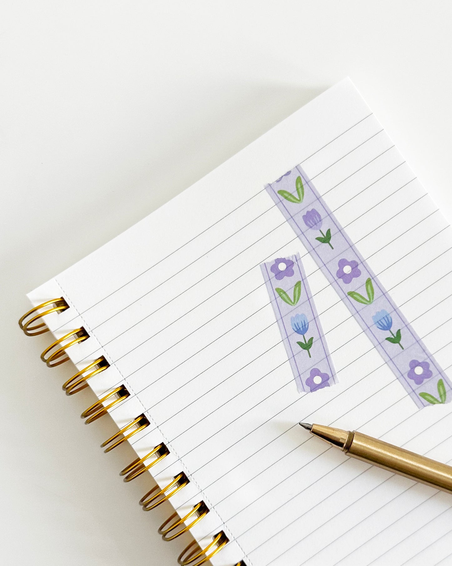 Purple Florals Washi Tape