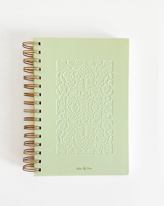 Lined Spiral Notebook - Sage Green