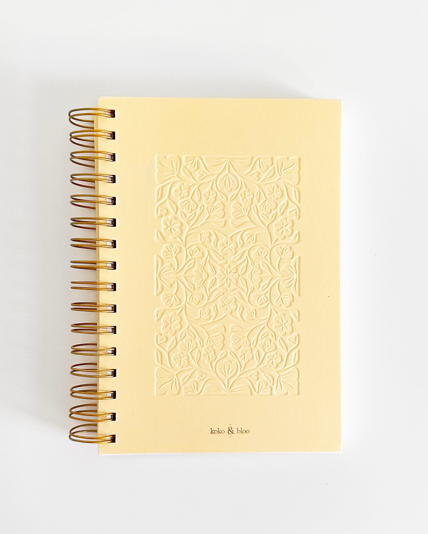 Lined Spiral Notebook - Butter Yellow