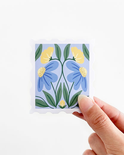 Floral Stamp Sticker