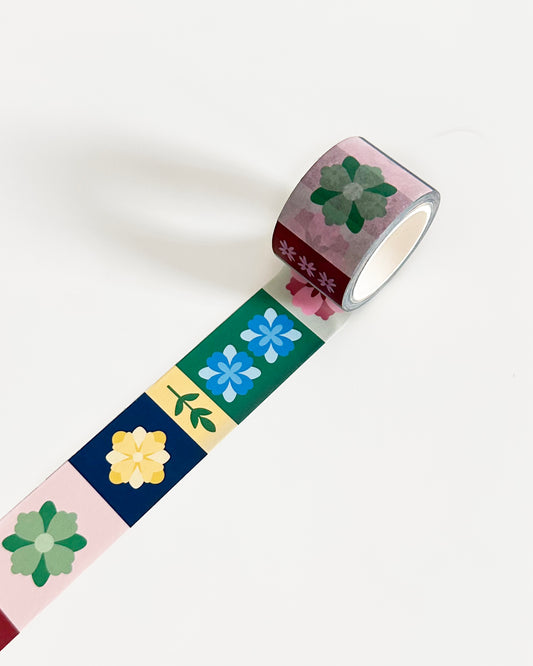 Abstract Floral Washi Tape