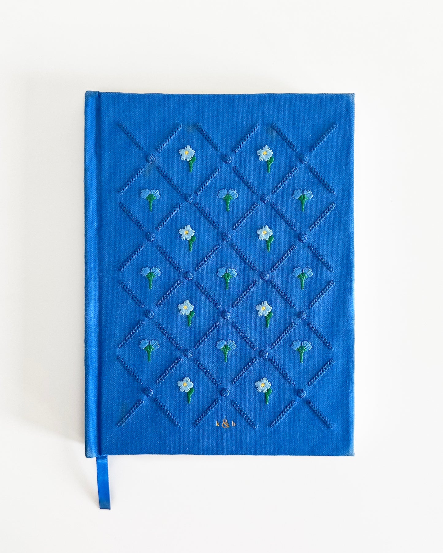 Embroidered Bullet Journal - Midnight Bloo