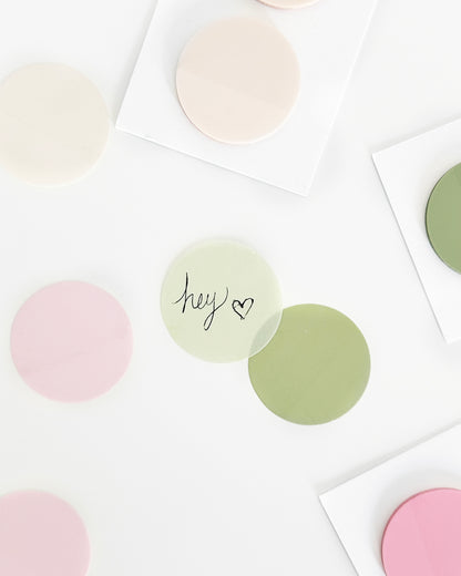 Circular Opaque Sticky Notes