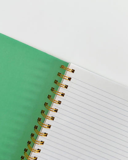 Bundle - Green & White Lined Notebook