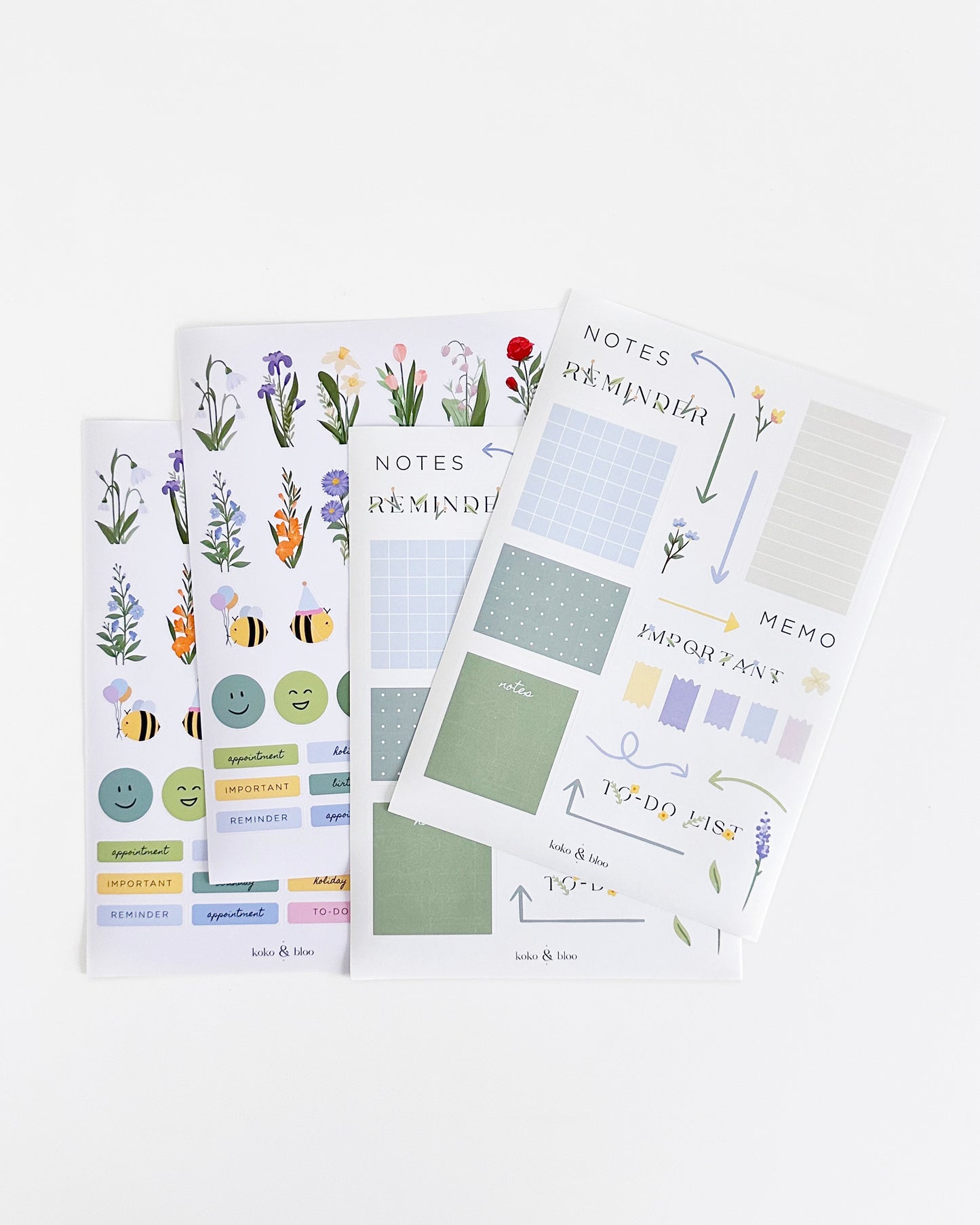 Functional Sticker Sheet Set