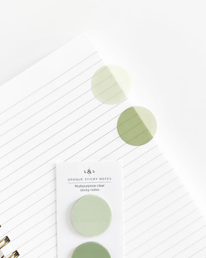 Circular Opaque Sticky Notes