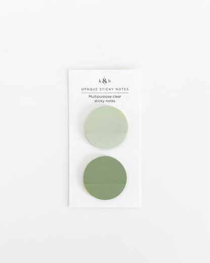 Circular Opaque Sticky Notes