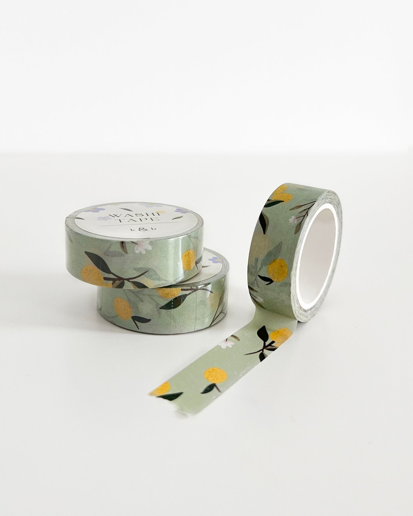 Floral Green Washi Tape