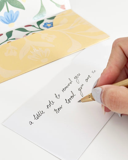Floral Yellow Gift Card