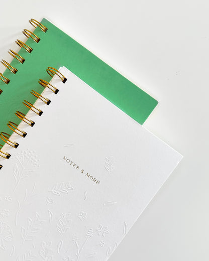 Bundle - Green & White Lined Notebook