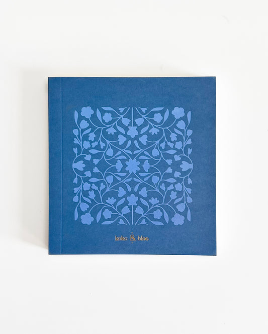 Mini Notebook - Midnight Bloo