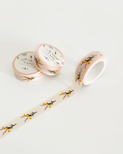 Peach Floral Washi Tape