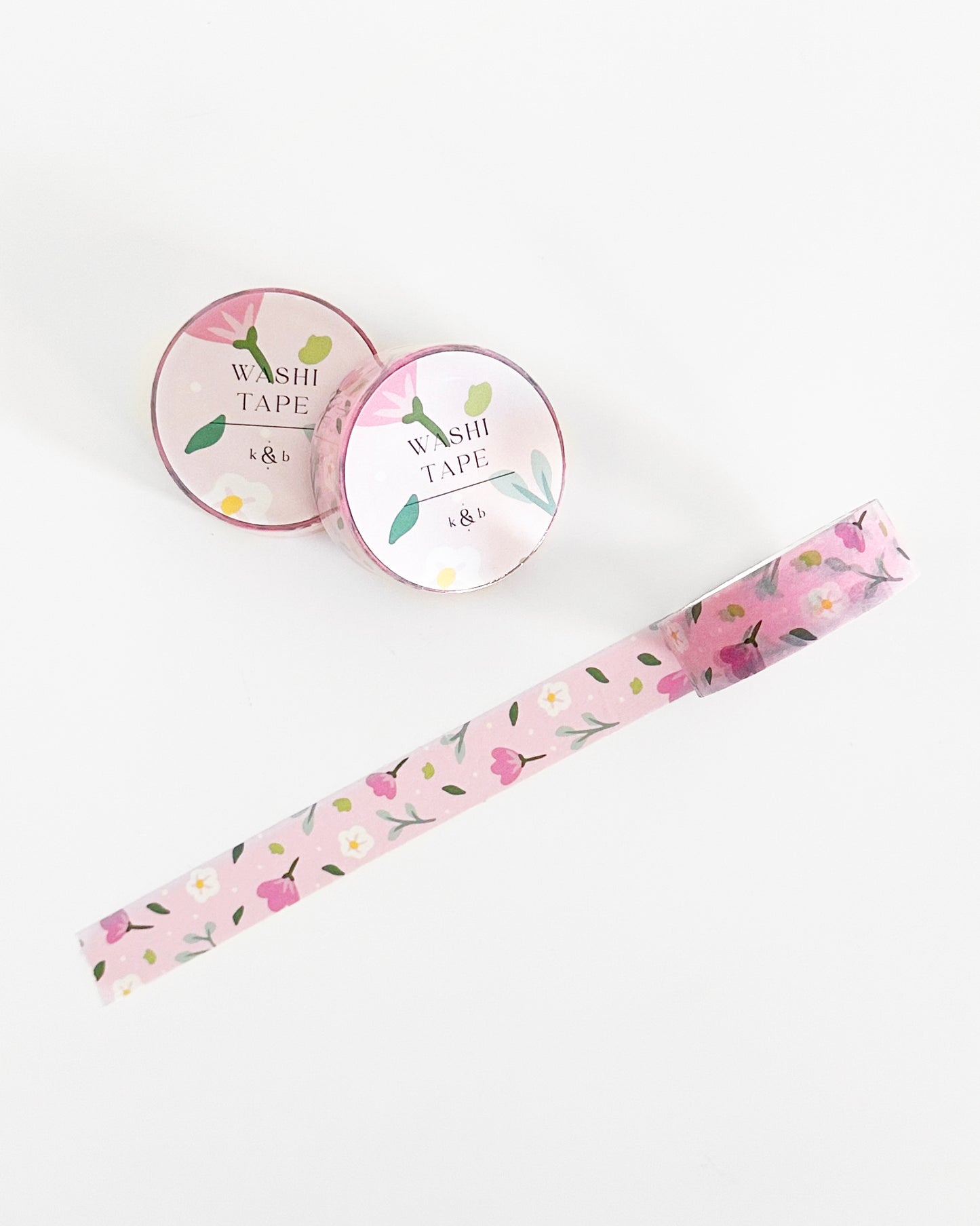 Pink Floral Washi Tape