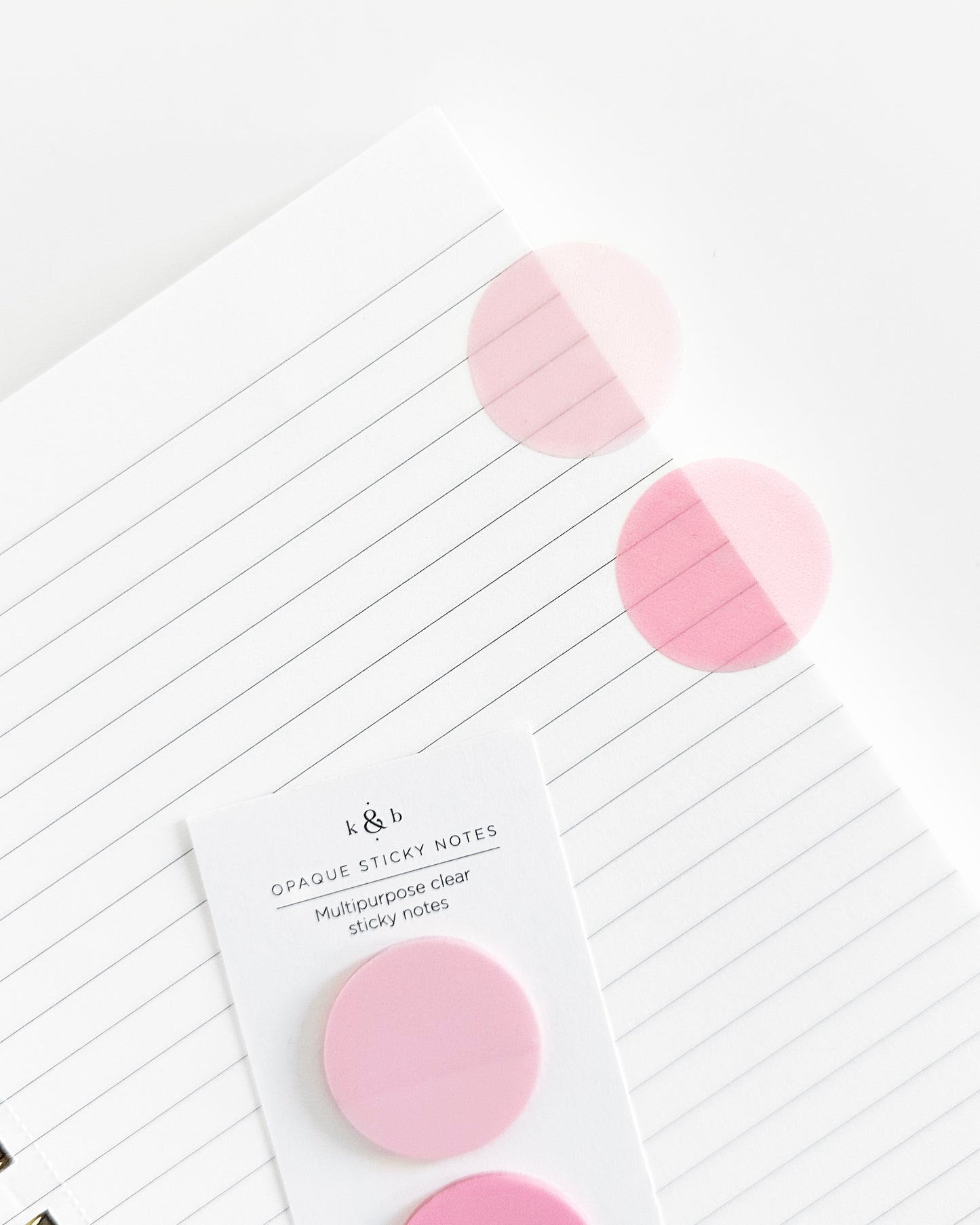 Circular Opaque Sticky Notes