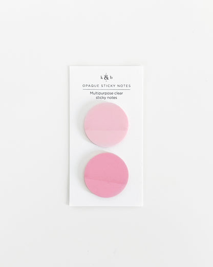 Circular Opaque Sticky Notes