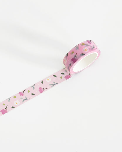 Pink Floral Washi Tape