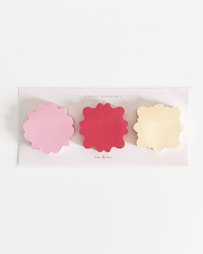 Meadow Sticky Notes - Pink & Yellow