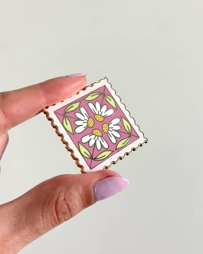 Pink Stamp Pin