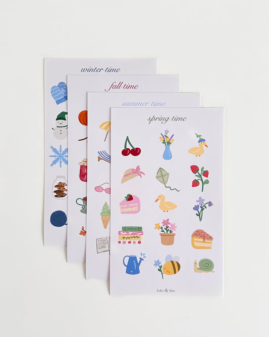 Seasonal Sticker Sheet Pack