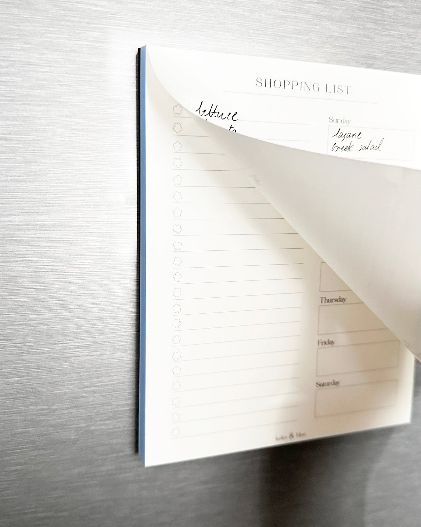 Magnetic Shopping List